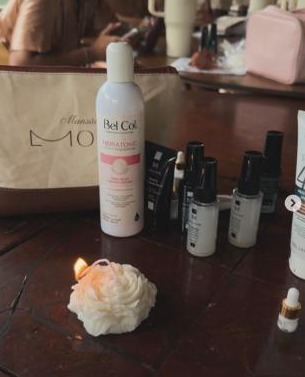 Produtos Bel Col e vela em evento de branding
